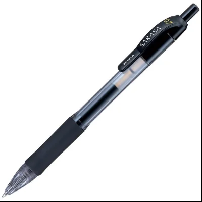 Roler gel 0,7mm sa gumenim gripom Sarasa Retractable (uložak crni) Zebra 46810 crna