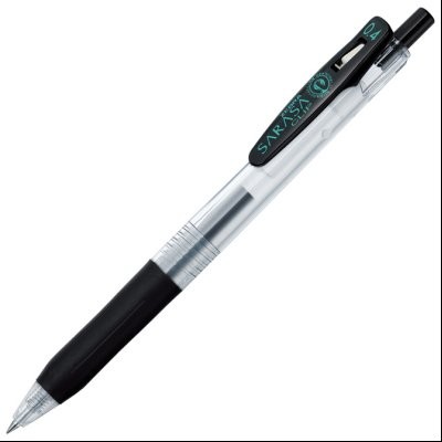 Roler gel 0,4mm sa gumenim gripom Sarasa Clip (uložak crni) Zebra 14301 crni