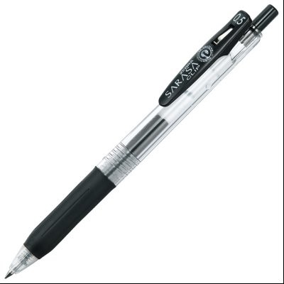 Roler gel 0,5mm sa gumenim gripom Sarasa Clip (uložak crni) Zebra 14311 crni