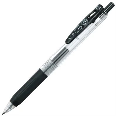 Roler gel 0,5mm sa gumenim gripom Sarasa Clip (uložak crni) Zebra 14311 crni