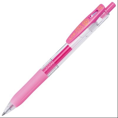 Roler gel 0,5mm sa gumenim gripom Sarasa Clip (uložak pastelno roze) Zebra 35137 pastelno roze