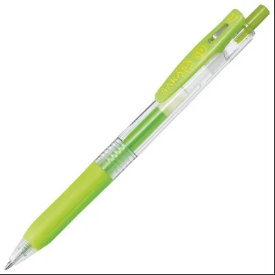Roler gel 0,5mm sa gumenim gripom Sarasa Clip (uložak pastelno zeleni) Zebra 14298 pastelno zeleni
