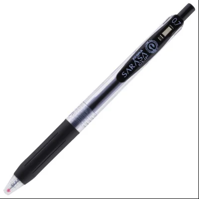 Roler gel 0,7mm sa gumenim gripom Sarasa Clip (uložak crni) Zebra 14321 crna