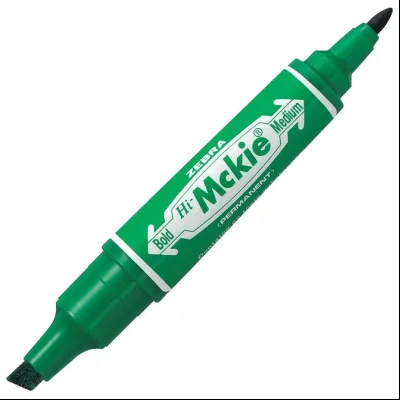 Marker permanentni 2-4mm obostrani kosi/okrugli vrh Hi-Mckie Zebra 50254 zeleni