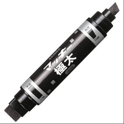 Marker permanentni 10/17mm obostrani kosi/ravni vrh Mckie Extra Bold Zebra 50911 crni
