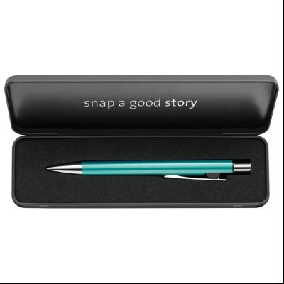 Olovka hemijska Snap Metallic K10+poklon kutija G24 uložak plavi Pelikan 824972 tirkizna