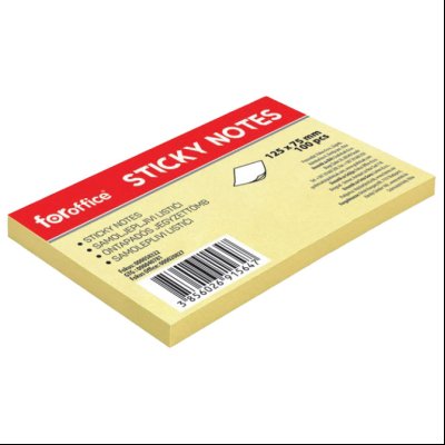 Blok samolepljiv 125x75mm 100L FORoffice 58322 žuti