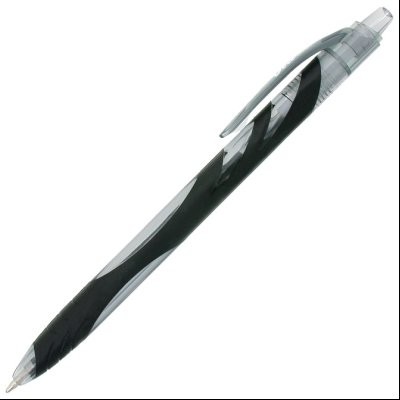 Olovka hemijska 1,0mm sa gumiranim telom (uložak crni) Ola Zebra 13941 crna