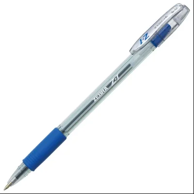 Olovka hemijska 0,7mm sa gumenim gripom (uložak plavi) Z-1 Zebra 24162 plava