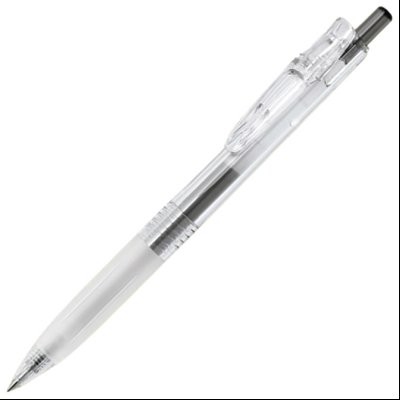 Roler gel 0,5mm sa gumenim gripom Sarasa Clip BioTube (uložak crni) Zebra 63714 providno bela