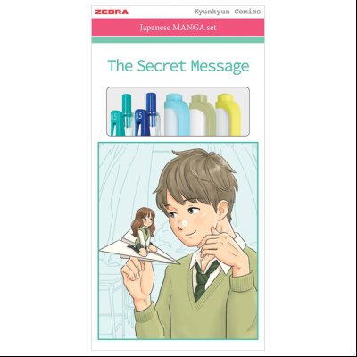 Set Manga The Secret Message (roler Sarasa Clip pk2+flomaster obostraniMildliner pk3) Zebra 56534