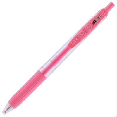 Roler gel 0,5mm sa gumenim gripom Sarasa Clip Milk (uložak pastelno crveni) Zebra 35043 pastelno crveni