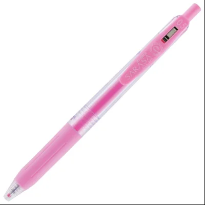 Roler gel 0,5mm sa gumenim gripom Sarasa Clip Milk (uložak pastelno roze) Zebra 35047 pastelno roze