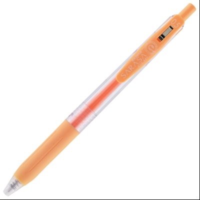 Roler gel 0,5mm sa gumenim gripom Sarasa Clip Milk (uložak pastelno narandžasti) Zebra 35049 pastelno narandžasti