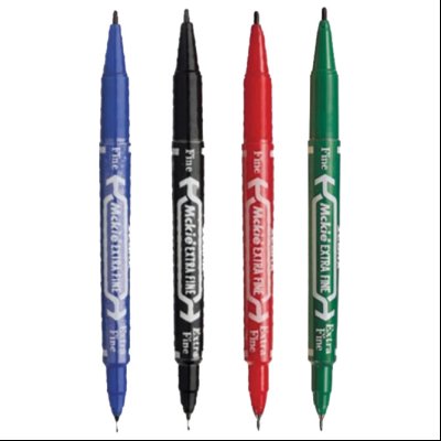 Marker permanentni 0,5/1mm obostrani okrugli vrh Mckie Care Zebra 51861 crni