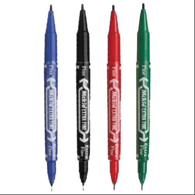 Marker permanentni 0,5/1mm obostrani okrugli vrh Mckie Care Zebra 51861 crni