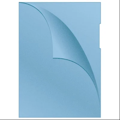Fascikla "L" u boji 120my pp A4 mat pk100 Q-Connect Donau KF00307 plava