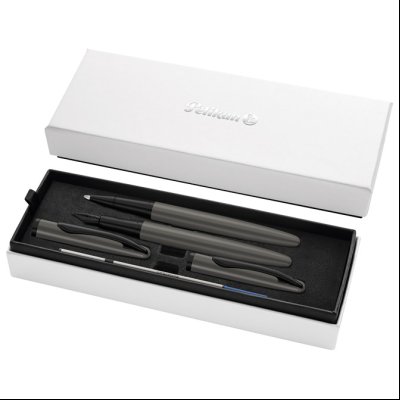 Set nalivpero+roler Jazz Noble Elegance+poklon kutija G25 Pelikan 826945 sivi
