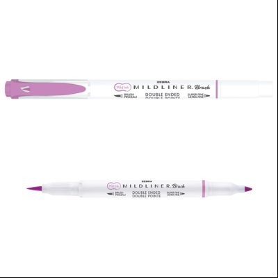Flomaster obostrani 0,5/4mm Mildliner Brush&Marker Zebra 79270 lila