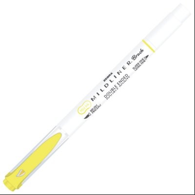 Flomaster obostrani 0,5/4mm Mildliner Brush&Marker Zebra 79150 fluo žuti