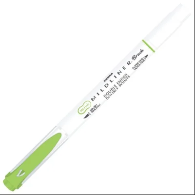 Flomaster obostrani 0,5/4mm Mildliner Brush&Marker Zebra 79140 zeleni