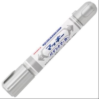 Marker uljani 2/8mm obostrani kosi/okrugli vrh Mckie Paint Zebra 57559 srebrni