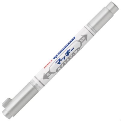 Marker uljani 0,7/1,2mm obostrani kosi/okrugli vrh Mckie Paint Zebra 57579 srebrni