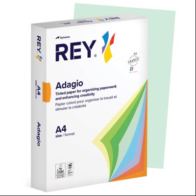 Papir Copy Rey Adagio A4 80g pk500 Sylvamo 81 pastelno zeleni (bright green)