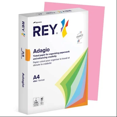 Papir Copy Rey Adagio A4 80g pk500 Sylvamo 05 roze (candy)