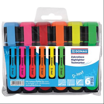 Signir 1-5mm D-text pk6boja Donau 7358906PL-99 blister