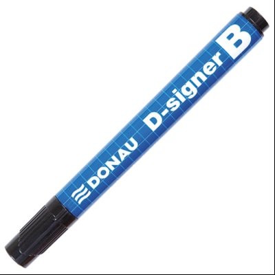 Marker za belu tablu okrugli vrh 2-4mm D-signer B Donau 7372001-01PL crni