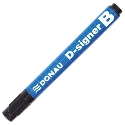 Marker za belu tablu okrugli vrh 2-4mm D-signer B Donau 7372001-01PL crni