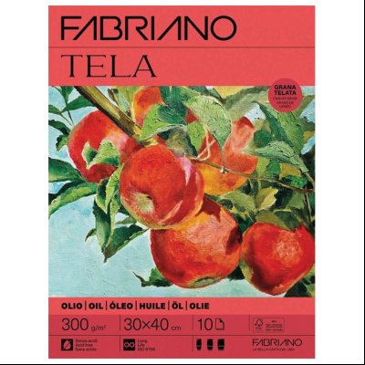 Blok Tela Olio 30x40cm 10L 300g (canvas grain/superficie telata) Fabriano 19100832