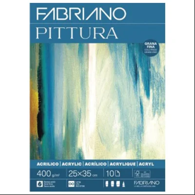 Blok Pittura Acrilico 25x35cm 400g 10L (cold pressed/grana fina) Fabriano 19100835