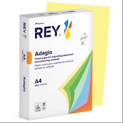 Papir Copy Rey Adagio A4  80g pk500 Sylvamo 49 žuti banana (canary)