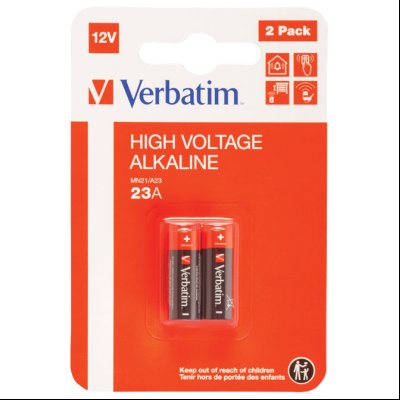 Baterija alkalna 12V 23AF (MN21) pk2 Verbatim 49940 blister