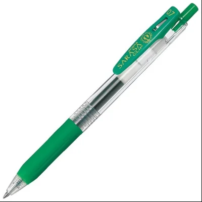 Roler gel 0,7mm sa gumenim gripom Sarasa Clip (uložak zeleni) Zebra 14325 zeleni