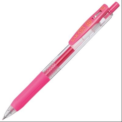 Roler gel 0,7mm sa gumenim gripom Sarasa Clip (uložak svetlo roze) Zebra 14327 svetlo roze