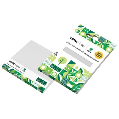 Blok samolepljiv 75x75mm 50L (lepak na 80%) UPM 5654-00 providni papir