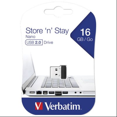 Memorija USB  16GB Store 'n' Stay Nano Verbatim 97464 crna blister
