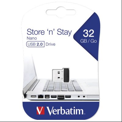 Memorija USB  32GB Store 'n' Stay Nano Verbatim 98130 crna blister