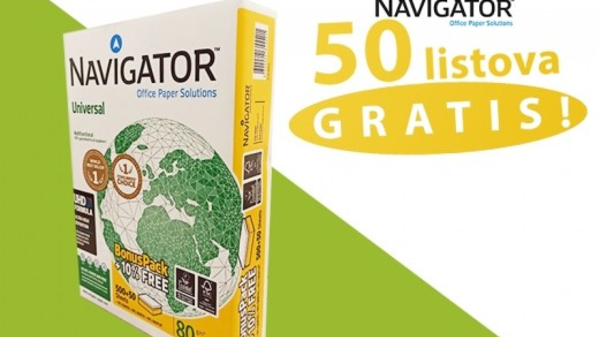 PAPIR A4 NAVIGATOR 80g U BONUS PAKOVANJU
