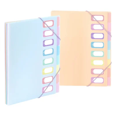 PVC Organiser sa 8 pregrada i gumicom Rainbow Pastel