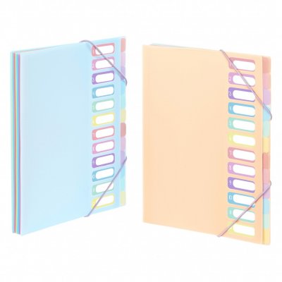 PVC Organiser sa 12 pregrada i gumicom Rainbow Pastel