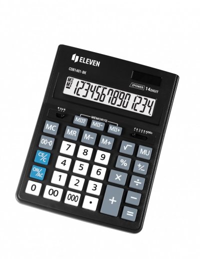 Stoni poslovni kalkulator Eleven CDB-1401-BK, 14 cifara