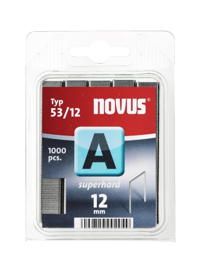 Klamerice Novus 53/12 čelične tip A, 1/800