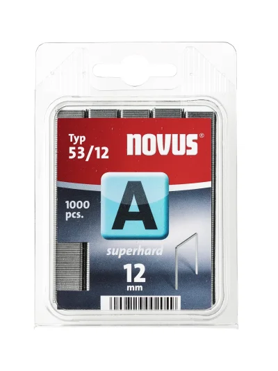 Klamerice Novus 53/12 čelične tip A, 1/800