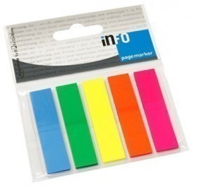 Page Marker standardni 12x44 mm, 5 boja brilliant, 125 listića