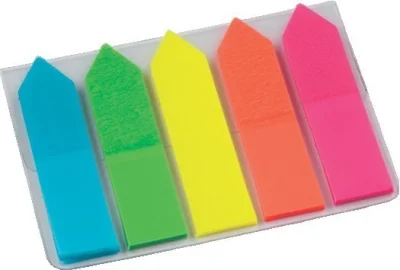 Page Marker uža strelica 12x44 mm, 5 boja brilliant, 125 listića