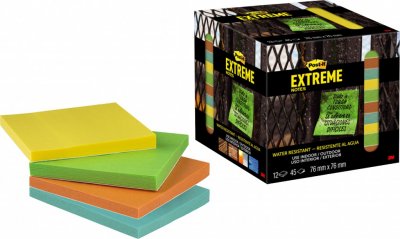 Post-it® Extreme Notes 76mmx76mm, 45 listova, pak.12 blokčića